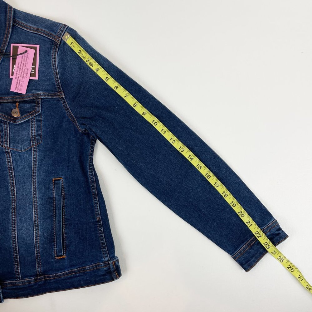 Nanette Lepore Denim Jacket M Fiona Wash - Picture 6 of 8